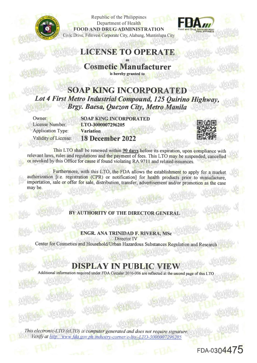 SOAP KING INC PHILIPPINES Let our products work for you!