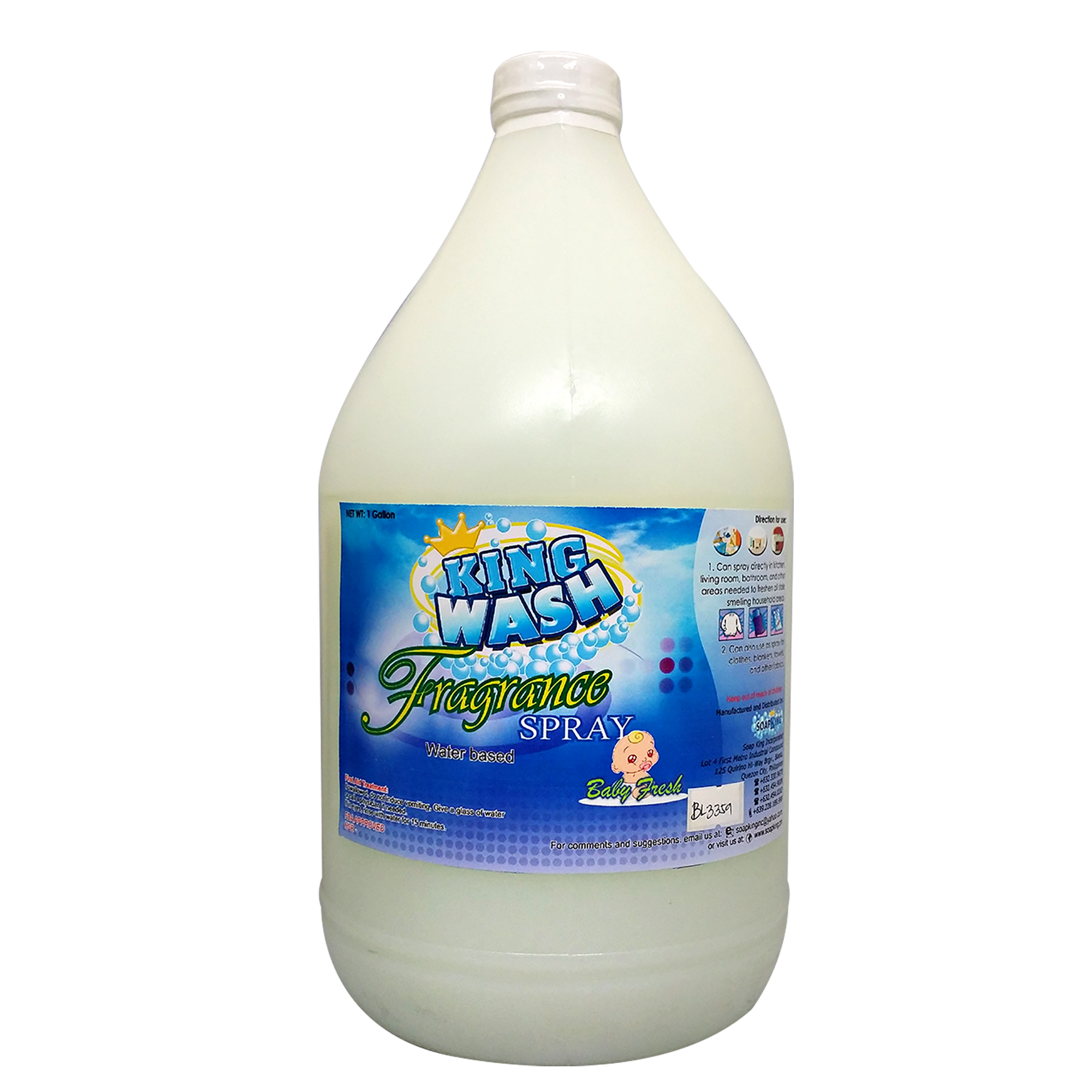 Kingwash Fragrance Spray Baby Fresh Soap King