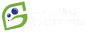 SOAP KING LOGO - RIGHT TEXT -WHITE